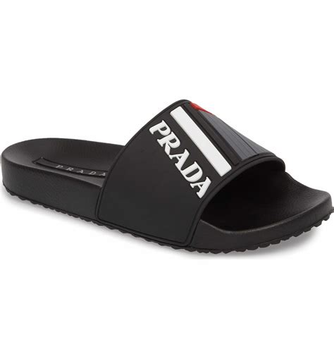 prada linea rossa flip flops|PRADA Men's Linea Rossa Footwear .